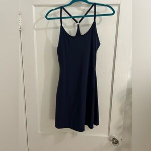 Outdoor Voices women’s medium navy classic exercise dress with shorts liner